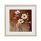 Stupell Industries Mocha Flowers Collection Framed Print Under Glass, design by Sara Culpepper